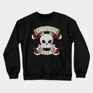 Croupiers crew Jolly Roger pirate flag Crewneck Sweatshirt